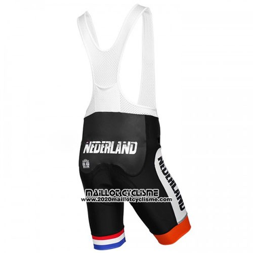 2016 Maillot Ciclismo Pays Bas Orange et Bleu Manches Courtes et Cuissard